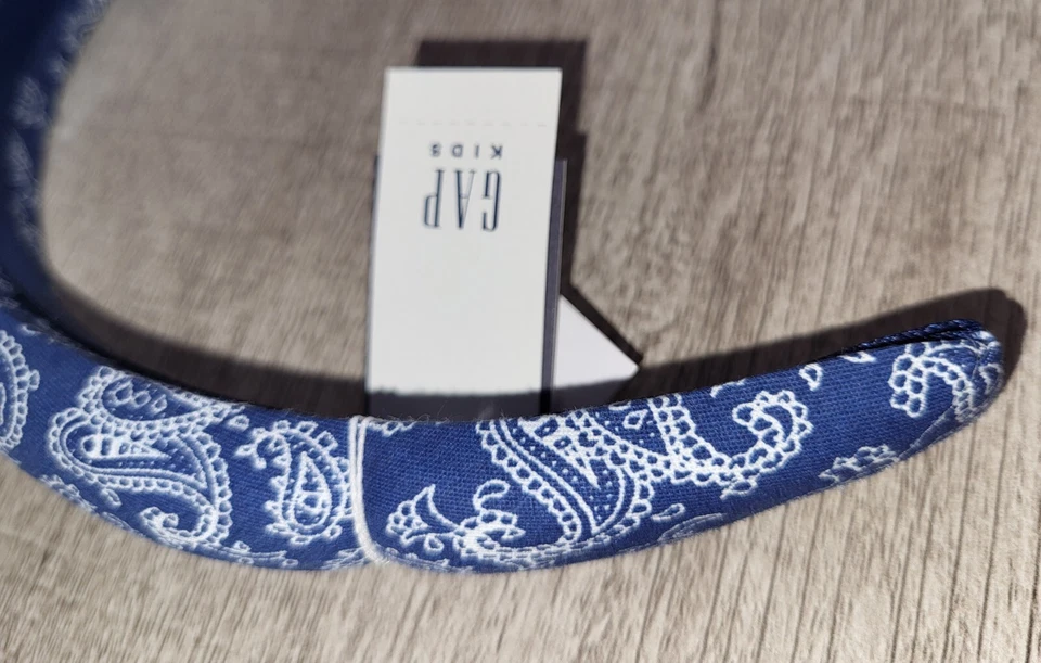 Diadema GAP Niños Niñas Azul Bandana Estampado Paisley Nueva con Etiquetas Foto 3 de 4