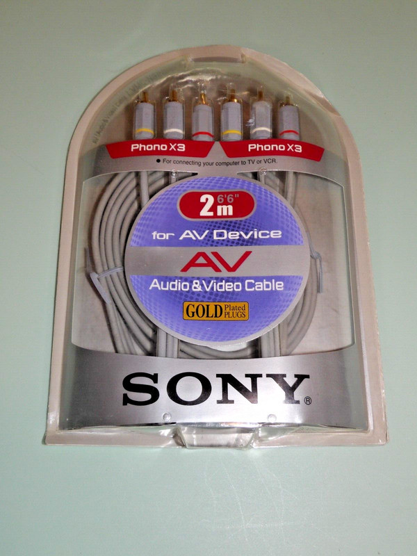 Sony VMC-N320PP Audio and Video Cable  2 Meters (6'6")  