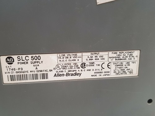 Allen-bradley 1746-ib32 power supply with plc module - Picture 8 of 9