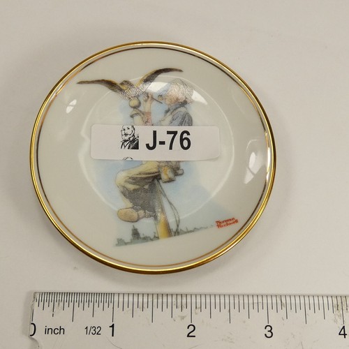 Piatto Best Of Norman Rockwell miniatura da collezione MAN DIPINTO PENNONE JEJ76 - Foto 6 di 9
