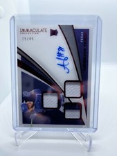 2021 Immaculate Anderson Tejeda Rookie Triple Patch Auto /49 #RTS-AT Rangers RC