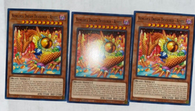 Yugioh! 3x Nemleria Dream Devourer - Reveil DUNE-EN016 Common 1st Ed NM