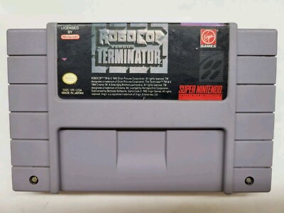 Robocop VS Versus Terminator Super Nintendo SNES Tested Cleaned AUTHENTIC 