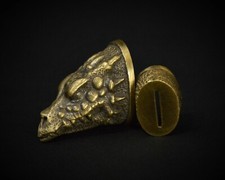 Juego de cuchillos protector de dedo oscuro y pomo para hacer cuchillos personalizados - Dragón