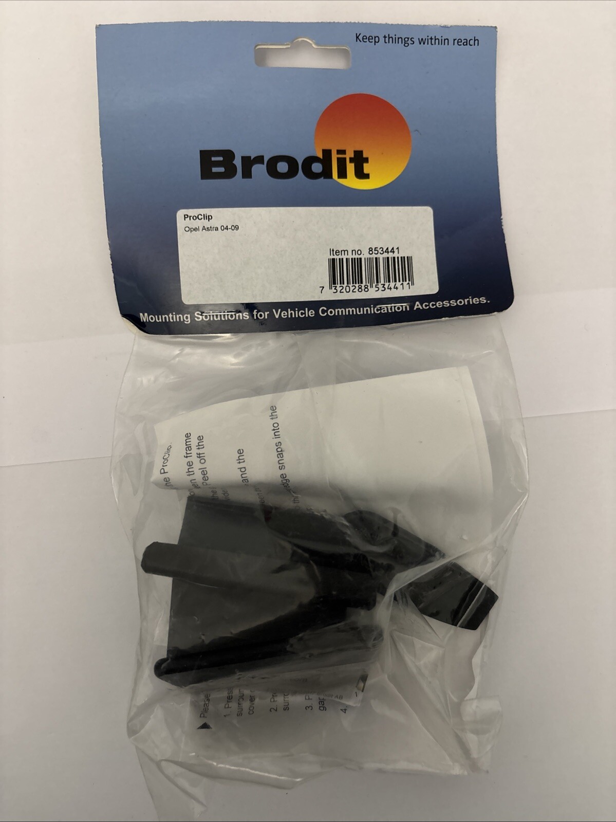 Brodit ProClip 853441 Car Accessory Phone Mount For Opel Astra Model 2004-2009