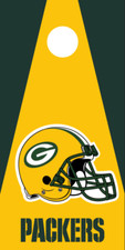 Cornhole Board Wraps Decals Vinyl Stickers Set of 2 - Green Bay Packers