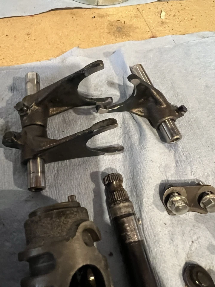 Kawasaki KX80 1989 juegos de cambios de transmisión tambor de cambio y horquillas de cambio Foto 4 de 4