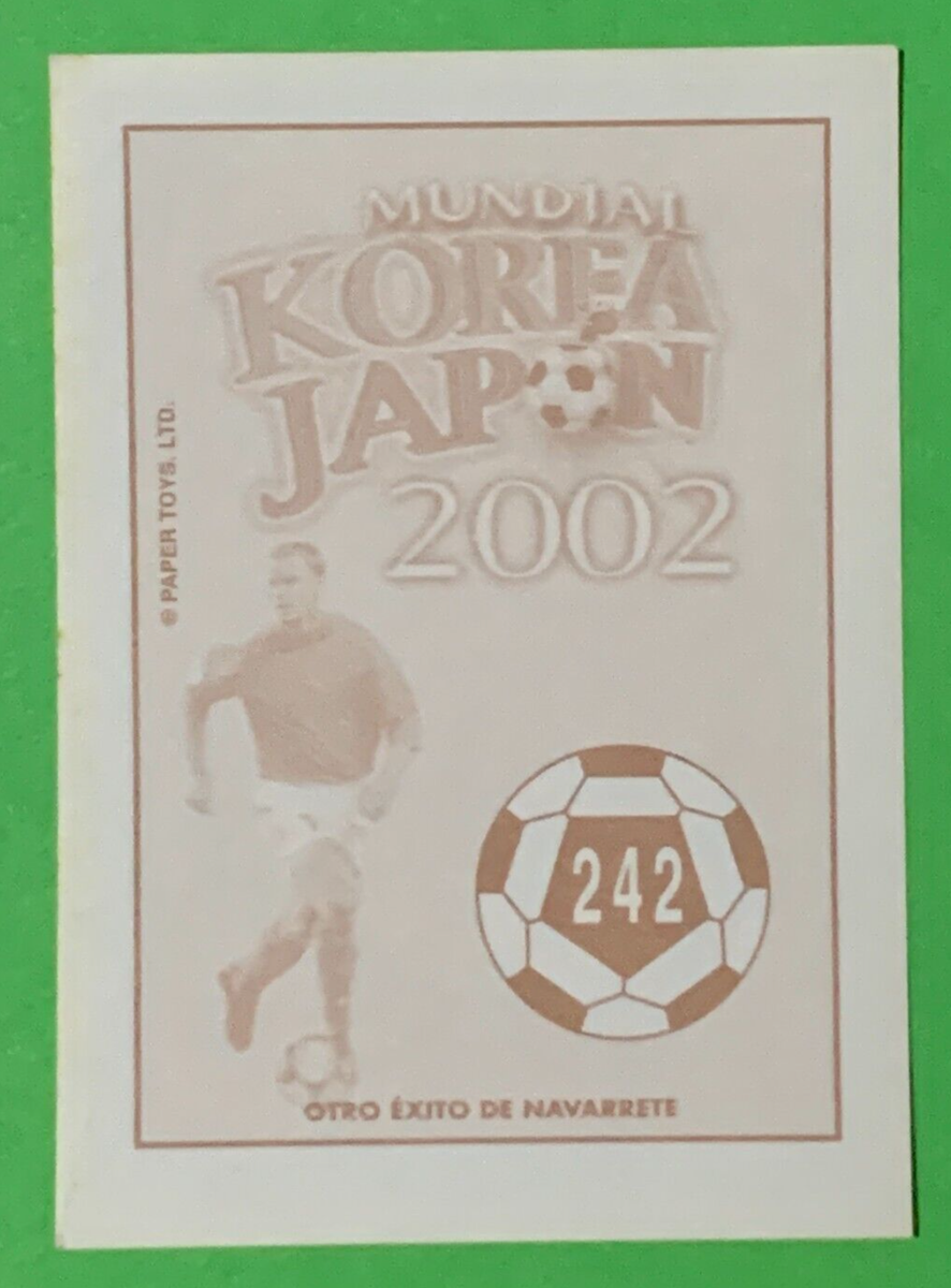 2002 Navarrete Korea Japan World Cup FIFA Face STICKER #242 VITOR