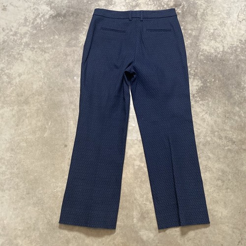 Etcetera Pants Womens 8 Blue Kate Mid Rise Geo Print Flare Leg Trouser Office - Picture 8 of 12