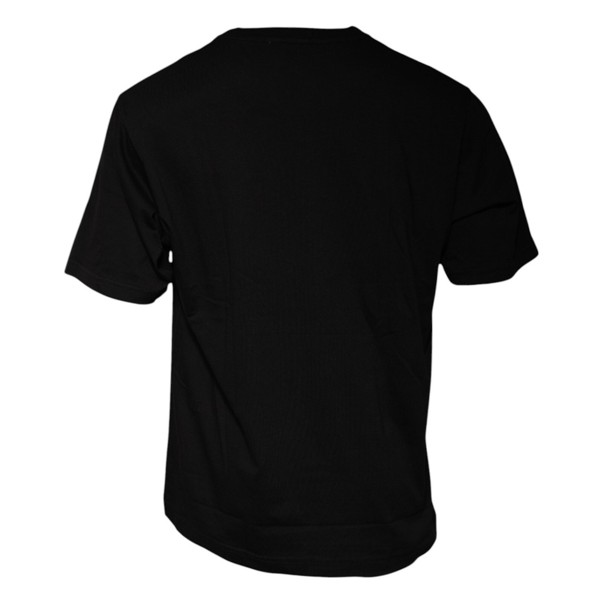 Dolce & Gabbana BLACK T-SHIRT WITH PRINTED LOGO Tシャツ ロゴ DOLCE & GABBANA DG Metal Silver Logo Cotton T-Shirt Shirt
