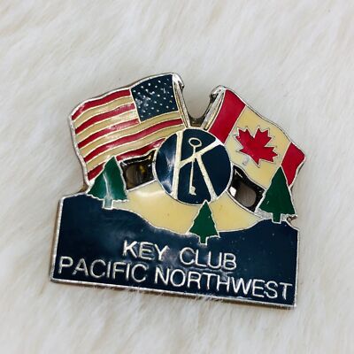 Key Club Pacific Northwest USA Canada Enamel Member Lapel Pin