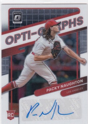 2022 Optic Packy Naughton RC Auto Opti-Graphs Angels Rookie Autograph