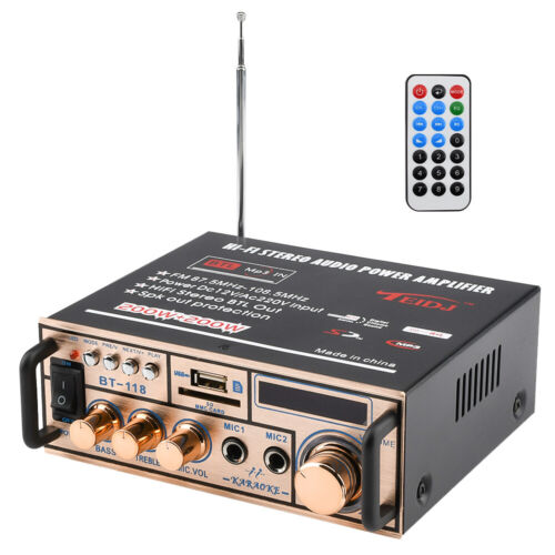 400W bluetooth Mini Verstärker HiFi Power Audio Stereo Bass AMP USB MP3 FM Auto - Bild 14 von 16