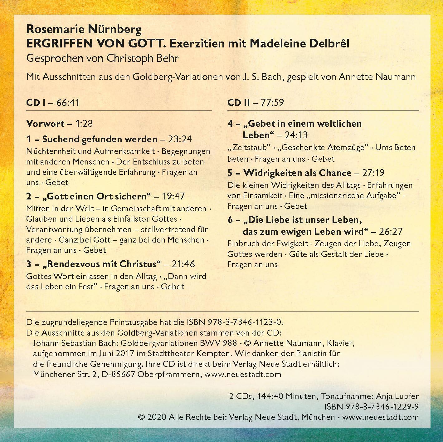 Thumbnail - Ergriffen Von Gott Exerztien Mit Madeleine Delbrêl Rosemarie Nürnberg