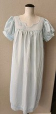 VTG SHADOWLINE Cottagecore Puff Sleeves Bridgerton Semi Sheer Night Gown Large