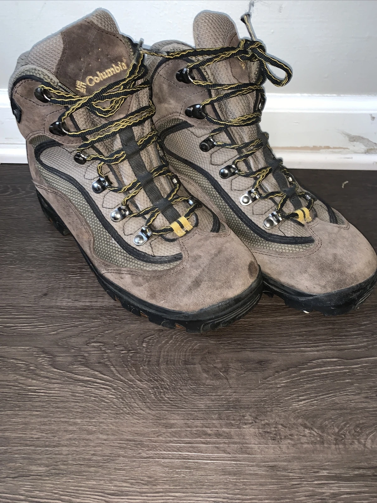 Mens Columbia  Waterproof Omni Grip Boots Sz 9.5 Brown Bonanza Peak Bm3059-690
