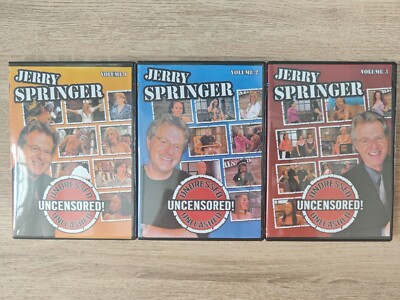 Jerry Springer Vol. 1 2 3 - Undressed, Unleashed, Uncensored - DVD Collection