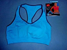 Size S NIP Hanes Blue X-Temp Jog Bra Seamless Racerback Sports Bra B0820