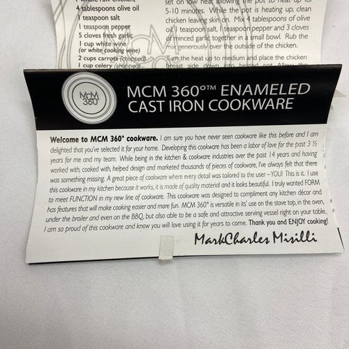 MCM 360 Enameled Cast Iron 6 qt. Pot with Trivet by Mark Charles Misilli - Picture 11 of 12