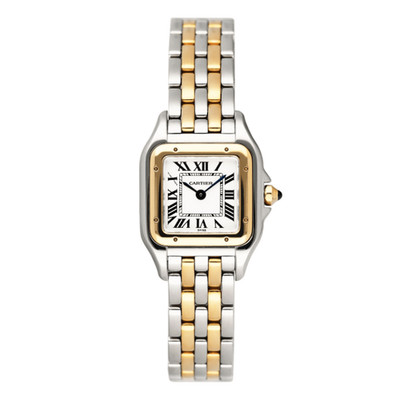 Pre-Owned Cartier Panthere 6692, 18k Yellow Gold and Stainless Steel Case with S