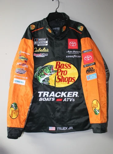 New Joe Gibbs Racing Martin Truex Jr Bass Pro Shops Uniform Nylon jacket men L