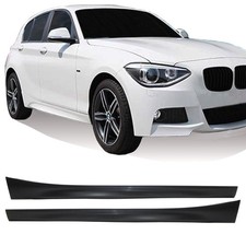 Seitenschweller Satz passend f�r BMW 1er F20 5 T�rer Schwarz mit ABE