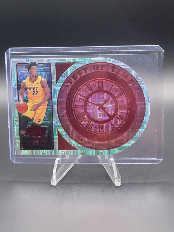 2021-22 Panini Asia Jimmy Butler Crown Royale Test of Time Red Mojo No.13
