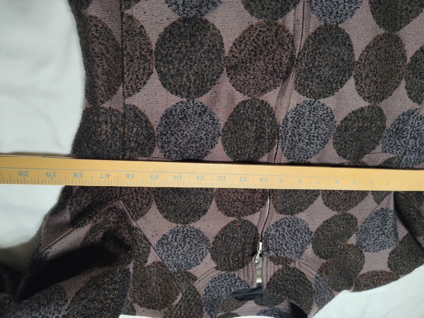 DRIES VAN NOTEN Wool Blend Circle Pattern Blazer … - image 9