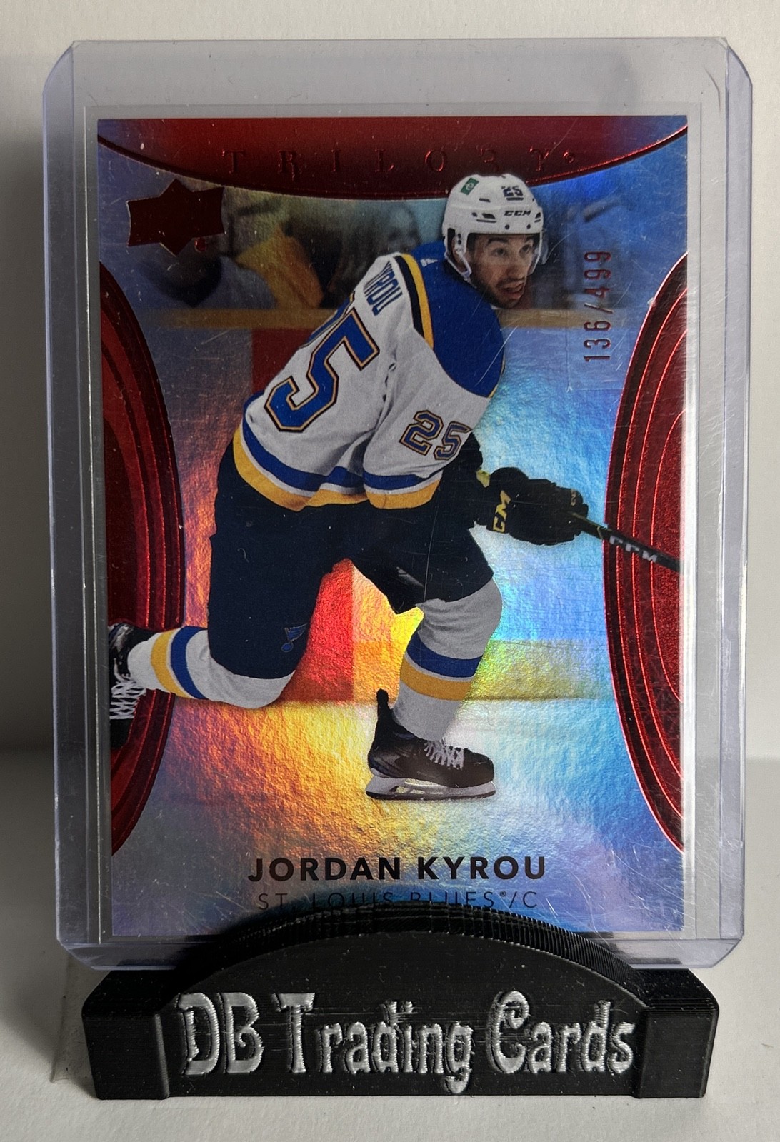 2022-23 Upper Deck Trilogy - Jordan Kyrou #32 Red /499