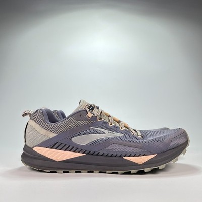 Brooks Cascadia 14 Blue Pink Grey Running Shoes 1203041B009 Women's Size 11.5