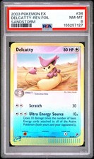 2003 Pokemon Ex Sandstorm #34 Delcatty-Rev.Foil Sandstorm PSA 8 on eBay