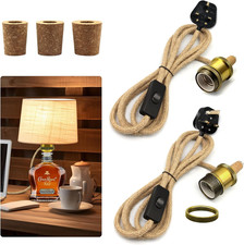 Bottle Lamp Adaptor Kit, 2Pcs Bottle Light Holder, Bronze Lamp Fittings for Tabl