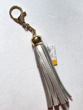 BASICALLY YOURS Creatively Crafted Leather-Like 4" TASSEL ACCESSORY - SILVER