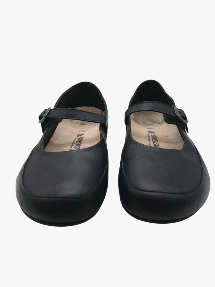 Birkenstock Mujer Lismore Mary Jane Cuero Negro Planos Talla 40 EE. UU. 9,5 Comodidad Foto 4 de 4