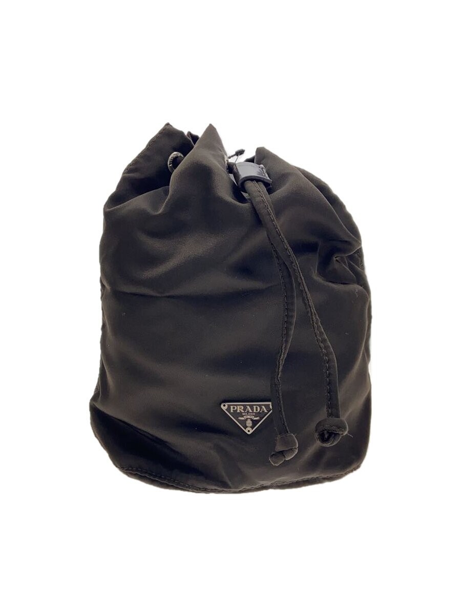 PRADA Nylon Pouch with KHK Detail in Black