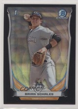 2014 Bowman Draft Chrome Black Wave Refractor Brian Schales #CDP103 1x9