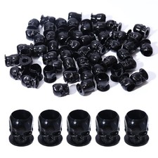 OFEYLE Tattoo Ink Caps Disposable Skull Cups 200PCS Small, Black