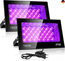 VAYALT150W LED Schwarzlicht Strahler, 2 Stück LED UV Strahler Party Outdoor 