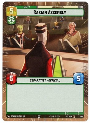 Raxian Assembly (Hyperspace) - 382 - Secrets of Power - SWU NM/M