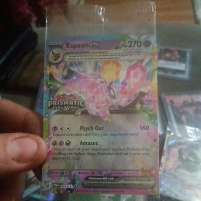 Pokemon Prismatic Evolutions Espeon ex 034/131 Surprise Box Stamped Sealed