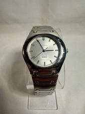 Vintage 90's Fossil PR-5031 Steel Watch Netscape Logo Integrated Bracelet
