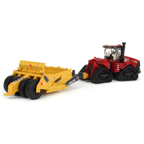 ERTL 1/64 Case IH Steiger 595 Quadtrac Tractor with Ashland 2811E Scraper 44378 - Picture 3 of 5