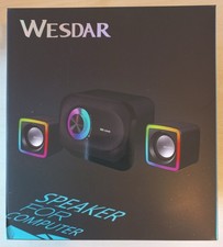 ALTOPARLANTI SPEAKER PER COMPUTER PC USB WESDAR ARTICOLO NUOVO OUTPUT POWER 5W