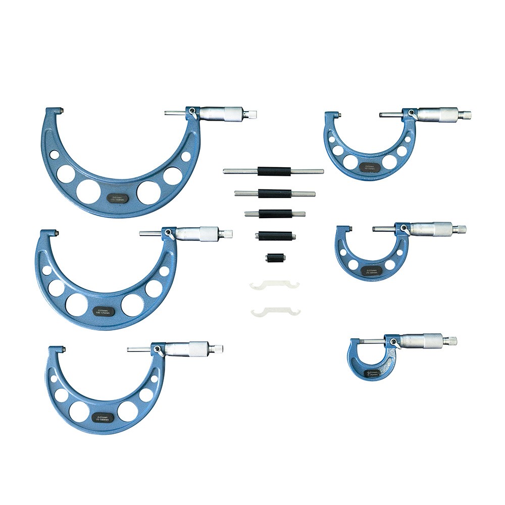 Micrometri per esterni in set 6 pz da 0 a 150 mm SOGI micrometro centesimale - 2