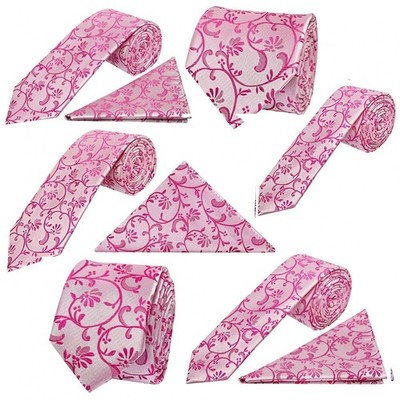 Klassische Herrenkrawatte Fuchsia Blumenmuster Hochzeit Taufe Abschlussball Jungen Krawatte Set Dickie Schleife