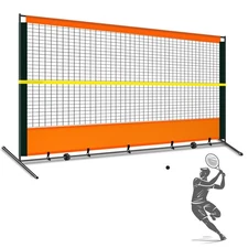 Tennis Rebound Practice Wall - 12ft x 6ft Rebounder Net for Racquet Sports, B...