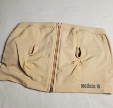 Medela Easy Expression Bustier Bra Womens Large Nude Hands Free Pumping Nursing