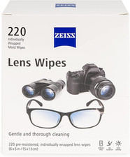 Zeiss Lens Wipes, White, 220 Count  