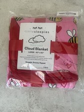 Little Sleepies Triple Layer Large Cloud Blanket Bee Mine NEW Bamboo 50 x50
