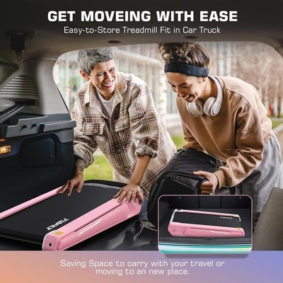 2.5 HP Mini Compact Walking Treadmill, Installation-Free/300lbs Weight Capacity~